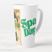 Hexen-Spa-Tag Lustiger Humor Milchtasse (Rechte Ecke)