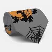 Hexen, Spinnennetze und Fledermäuse Halloween-Kraw Krawatte (Gerollt)