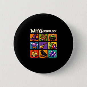 Hexen-Starter-Kit lustige Magie Hexerei Button
