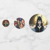 Hexen Steampunk Halloween Konfetti (Rückseiten)