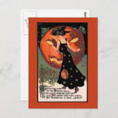Hexen-Tanz-Halloween-Grußkarte Postkarte (Vorne/Hinten)
