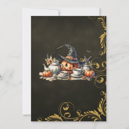 Hexen Tea Party Einladung (Rückseite)