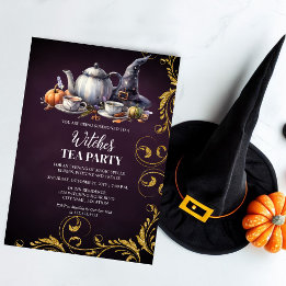 Hexen Tea Party Einladung