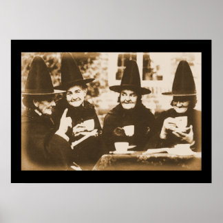 Hexen Tea Party - Sepia Poster