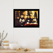 Hexen Tee Party - gefärbt Poster (Küche)