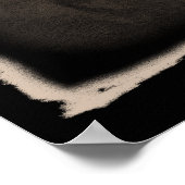 Hexen-Teeparty – alt Schwarz/Weiß Poster (Ecke)