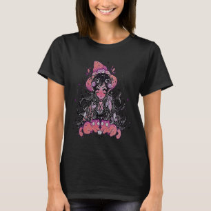 Hexen Teufels Mädchen Satanischer Halloween Goth K T-Shirt