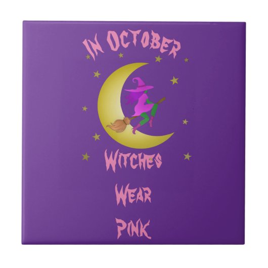 Hexen tragen Rosa im Oktober Thunder_Cove Fliese (Vorderseite)