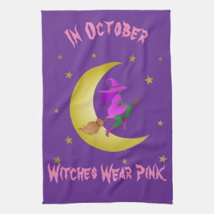 Hexen tragen Rosa im Oktober Thunder_Cove Geschirrtuch
