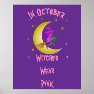 Hexen tragen Rosa im Oktober Thunder_Cove Poster