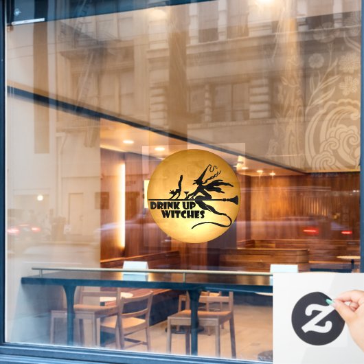 Hexen trinken fensteraufkleber (Café-Fenster)