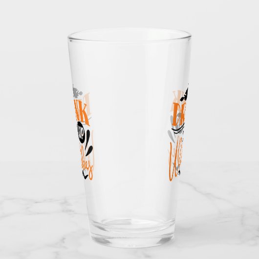 Hexen trinken - Fliegende Hexe Glas (Rechts)