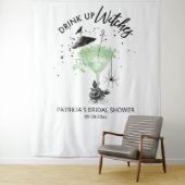 Hexen trinken Halloween Brautparty Hintergrund Wandteppich (Beispiel)