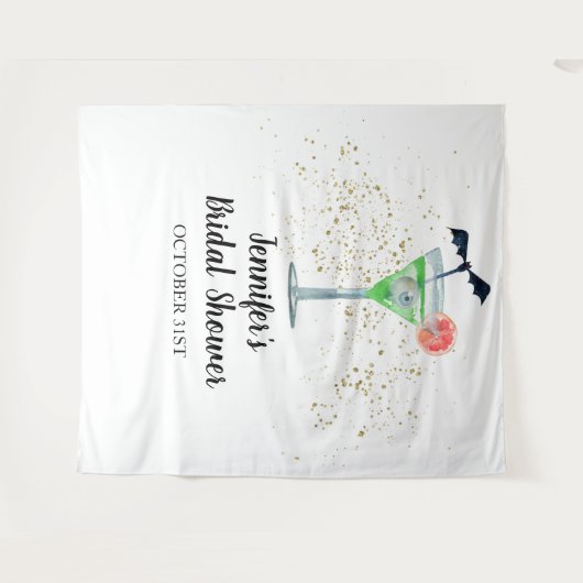 Hexen trinken Halloween Brautparty Hintergrund Wandteppich (Vorderseite (Horizontal))