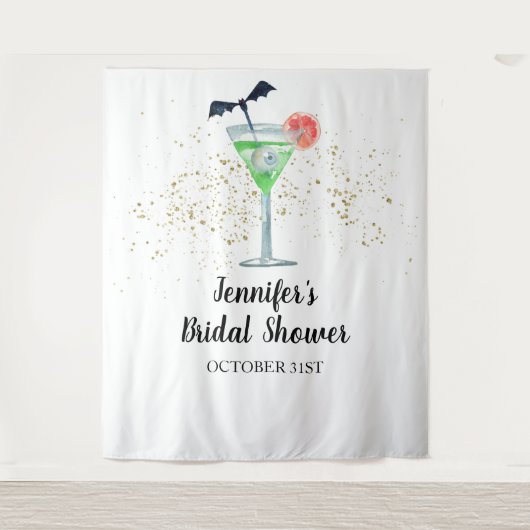 Hexen trinken Halloween Brautparty Hintergrund Wandteppich (Vorderseite)