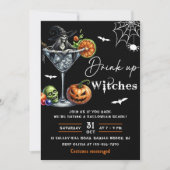 Hexen trinken Halloween-Party Einladung (Vorderseite)