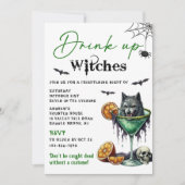 Hexen trinken Halloween-Party Einladung (Vorderseite)