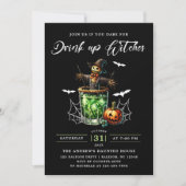 Hexen trinken Halloween-Party Einladung (Vorderseite)