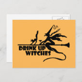 Hexen trinken postkarte (Vorne/Hinten)