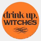 Hexen trinken runder aufkleber (Vorderseite)