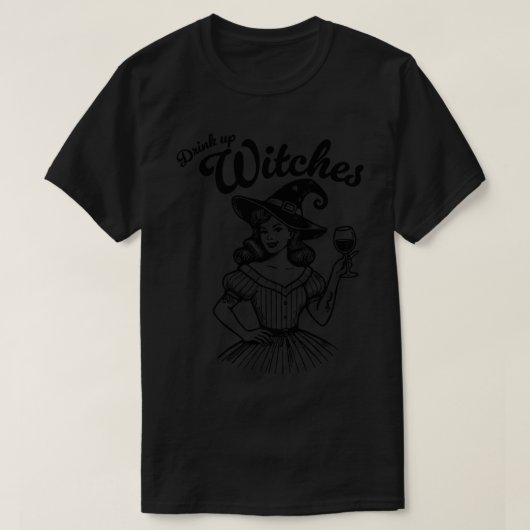 Hexen trinken T-Shirt (Design vorne)