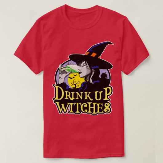 Hexen trinken T-Shirt (Design vorne)