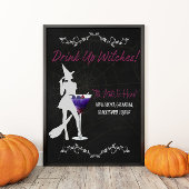 Hexen trinken Unterschrift Drink Poster
