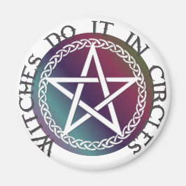 Hexen tun es in Kreisen mit rundem Magneten Magnet