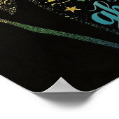 Hexen-Typografie Halloween-Gotische Wortkunst Poster (Ecke)