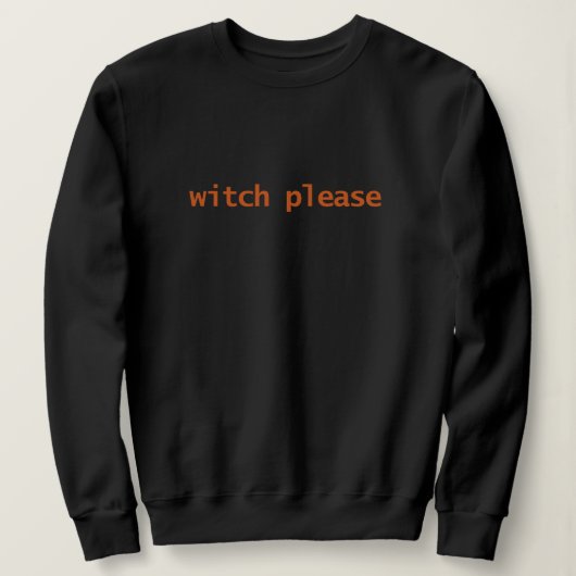 Hexen-Typografie Sweatshirt (Design vorne)