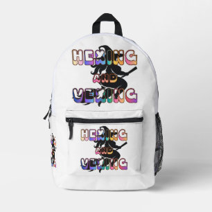HEXEN UND ÄRGERN für die Plus Size Hexe Bedruckter Rucksack