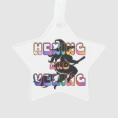 HEXEN UND ÄRGERN für die Plus Size Hexe Ornament (Rückseite)