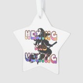 HEXEN UND ÄRGERN für die Plus Size Hexe Ornament (Vorderseite)