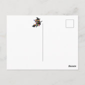 HEXEN UND ÄRGERN für die Plus Size Hexe Postkarte (Rückseite)
