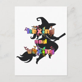 HEXEN UND ÄRGERN für die Plus Size Hexe Postkarte