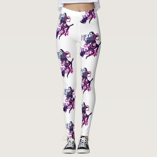 HEXEN UND ÄRGERN Witchcore-Design Leggings (Vorderseite)