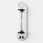 HEXEN UND ÄRGERN Witchcore Design + Pride Moons Skateboard (Vorderseite)