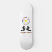 HEXEN UND ÄRGERN Witchcore Design + Pride Moons Skateboard (Vorderseite)