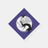 Hexen und Black Cat Zitat Serviette (Ecke)