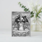 Hexen und der Teufel Postkarte (Stehend Vorderseite)