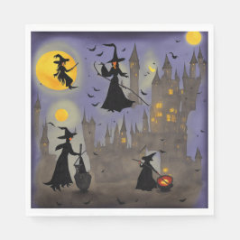 Hexen und Fledermäuse - Servietten aus Papier