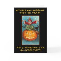 Hexen und Gobblins Blutiger Text Halloween-Party