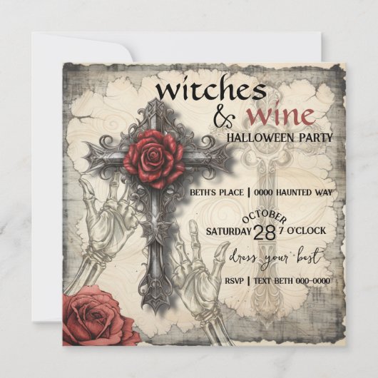 Hexen und Halloween-Party (Vorderseite)