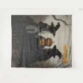 Hexen und Jack-o'-Laterne im Spuk Wald Wandteppich (Vorderseite (Horizontal))