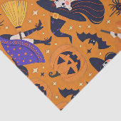 Hexen und Jack-o''Lanterns Halloween Seidenpapier (Ausschnitt)