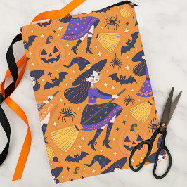 Hexen und Jack-o''Lanterns Halloween Seidenpapier