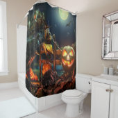 Hexen und Kürbis Duschvorhang (Beispiel)