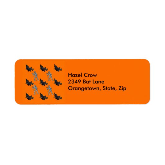 Hexen- und Mummy-Muster Halloween-Adresslisten (Vorne)