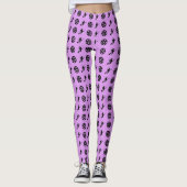 Hexen und Pentagramme Leggings (Vorderseite)