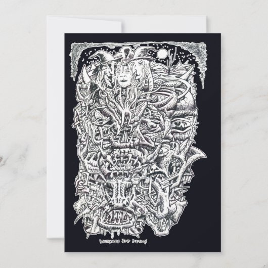 Hexen und Teufel, von Brian Benson Flachkarte (Vorderseite)